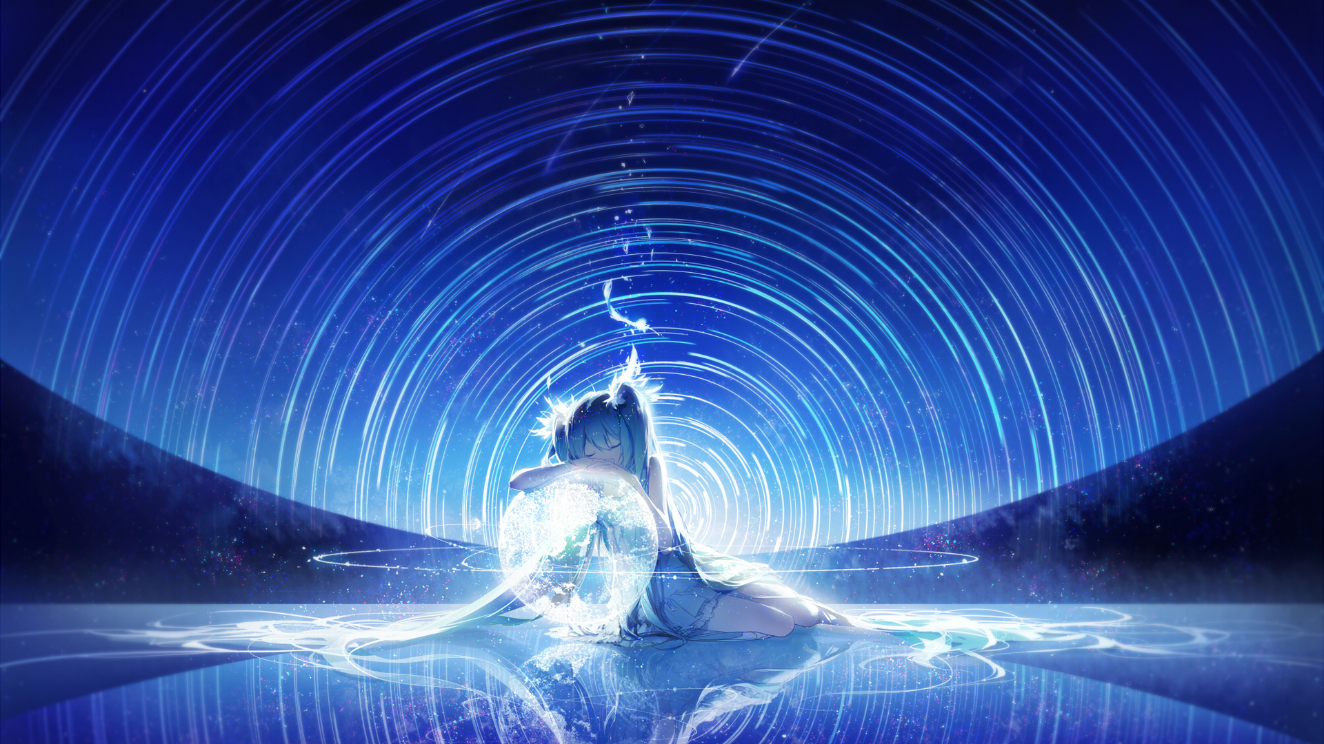 星空下的初音精选高清壁纸