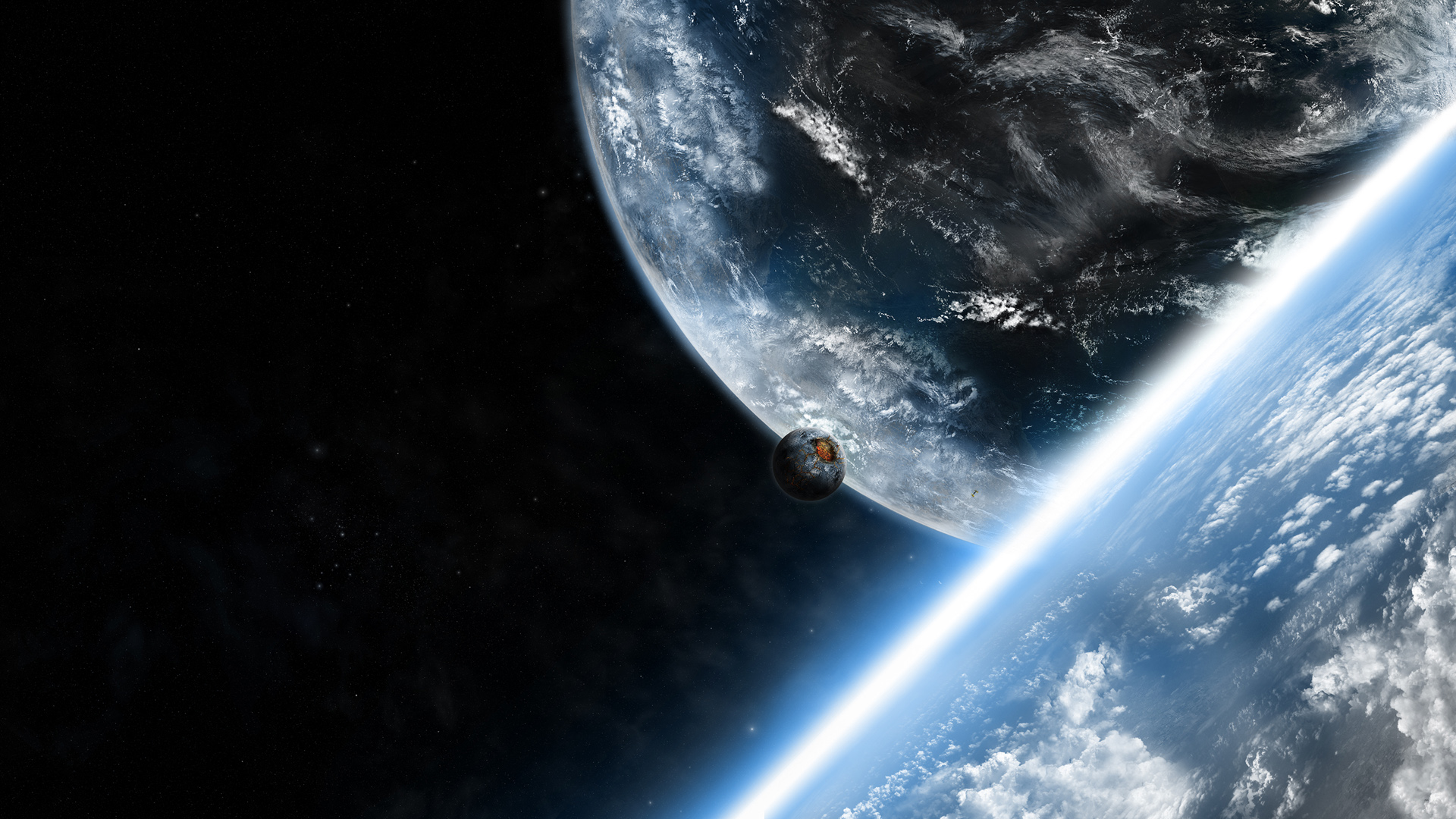 宇宙中的星球 美丽星空2K桌面高清壁纸