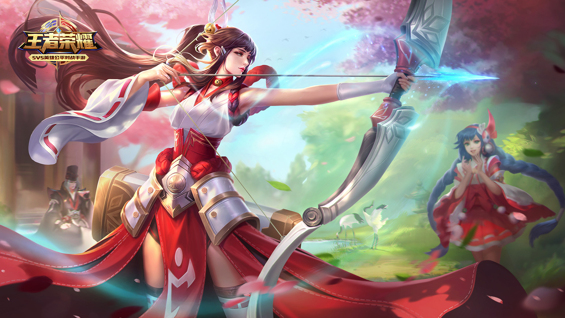 伽罗·花见巫女 王者荣耀高清壁纸