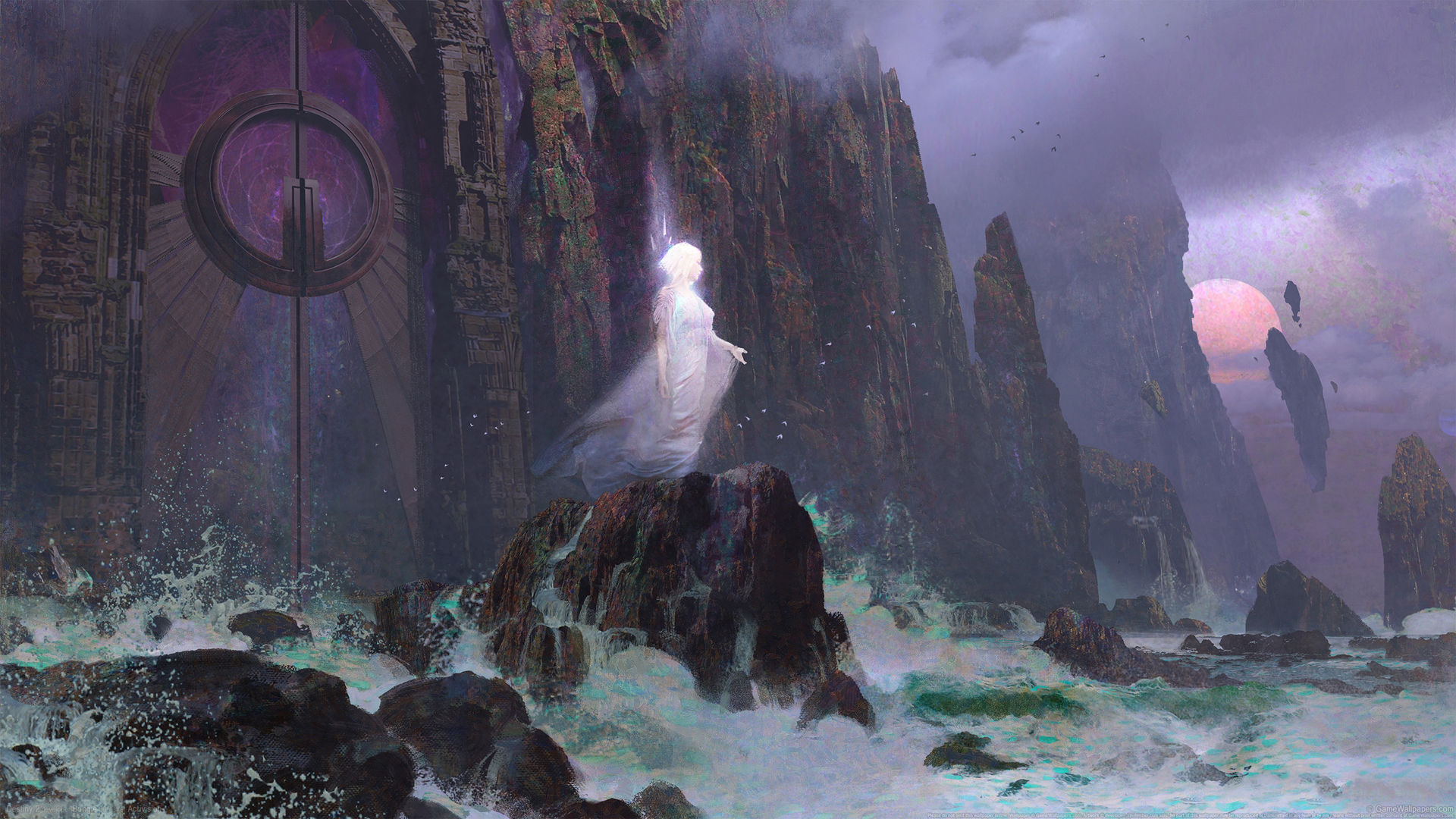 《命运2》Destiny 2游戏美女原画高清壁纸