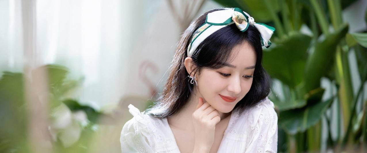 小清新美女赵丽颖3440x1440带鱼屏高清壁纸