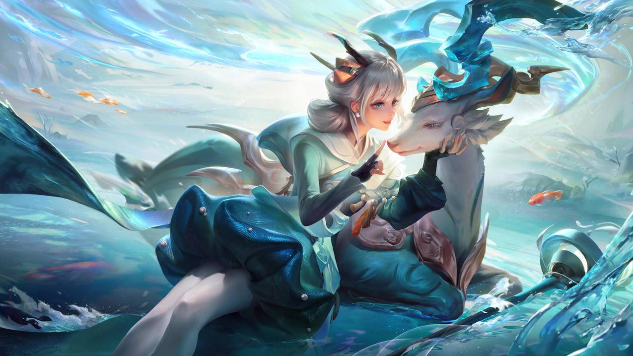 瑶 山海 碧波行 王者荣耀 原画 4k精选高清壁纸