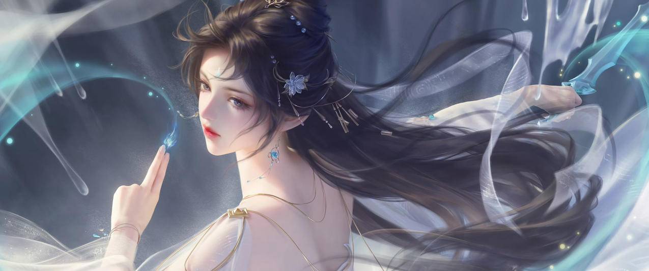 完美世界 清漪 同人 唯美 3440x1440带鱼屏高清壁纸