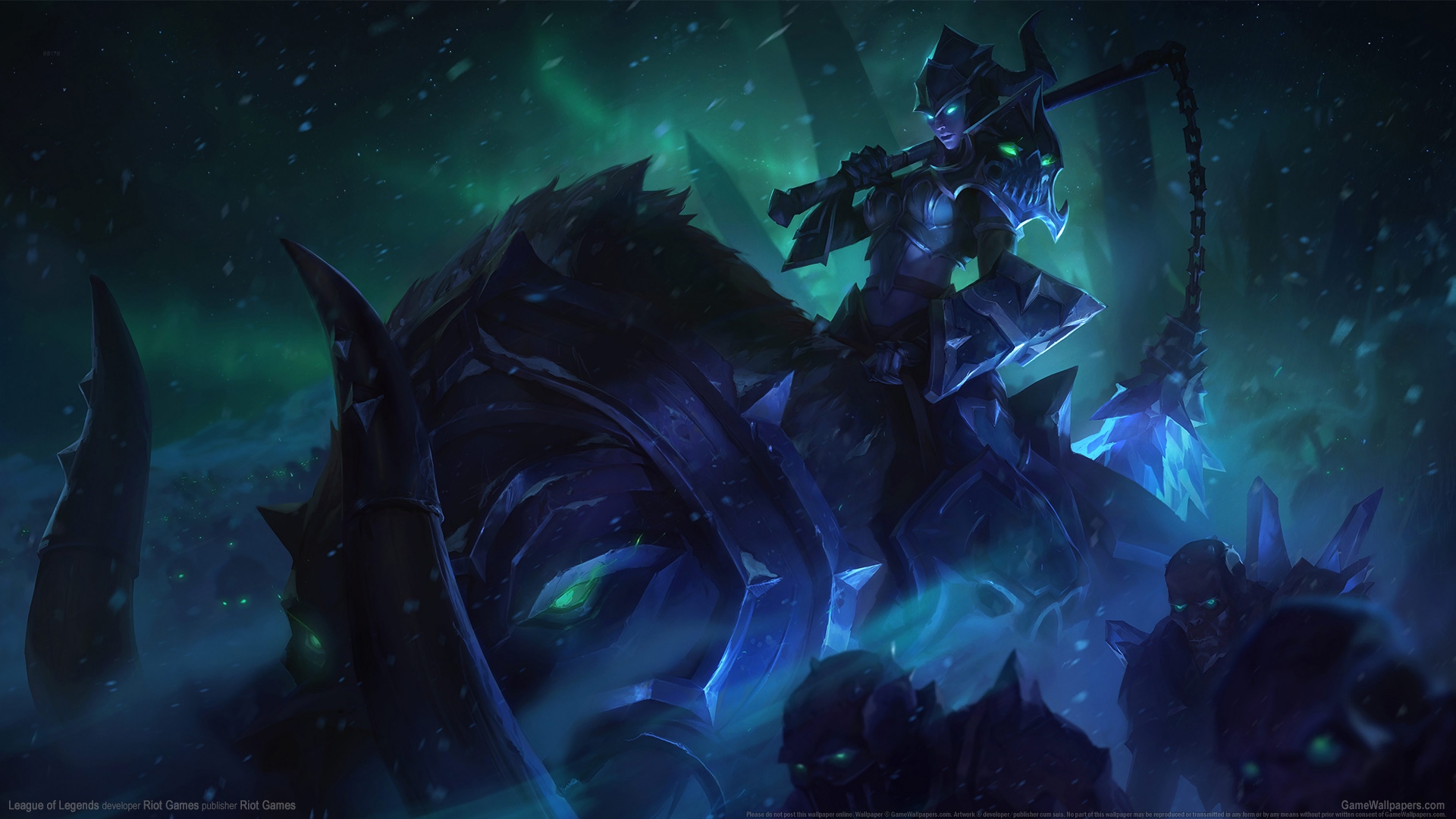 英雄联盟LOL死亡骑士 瑟庄妮高清壁纸