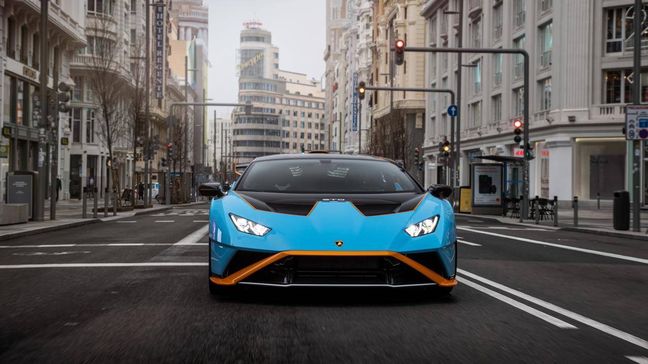 兰博基尼Huracan STO跑车4k电脑高清壁纸