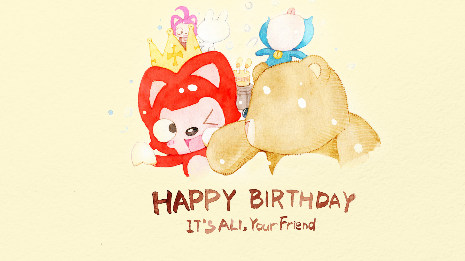 阿狸桌面高清壁纸 Happy birthday！