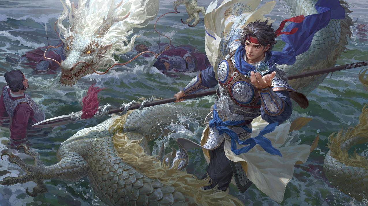 三国杀 赵云 龙 士兵 海水 4K高清壁纸 精选 游戏