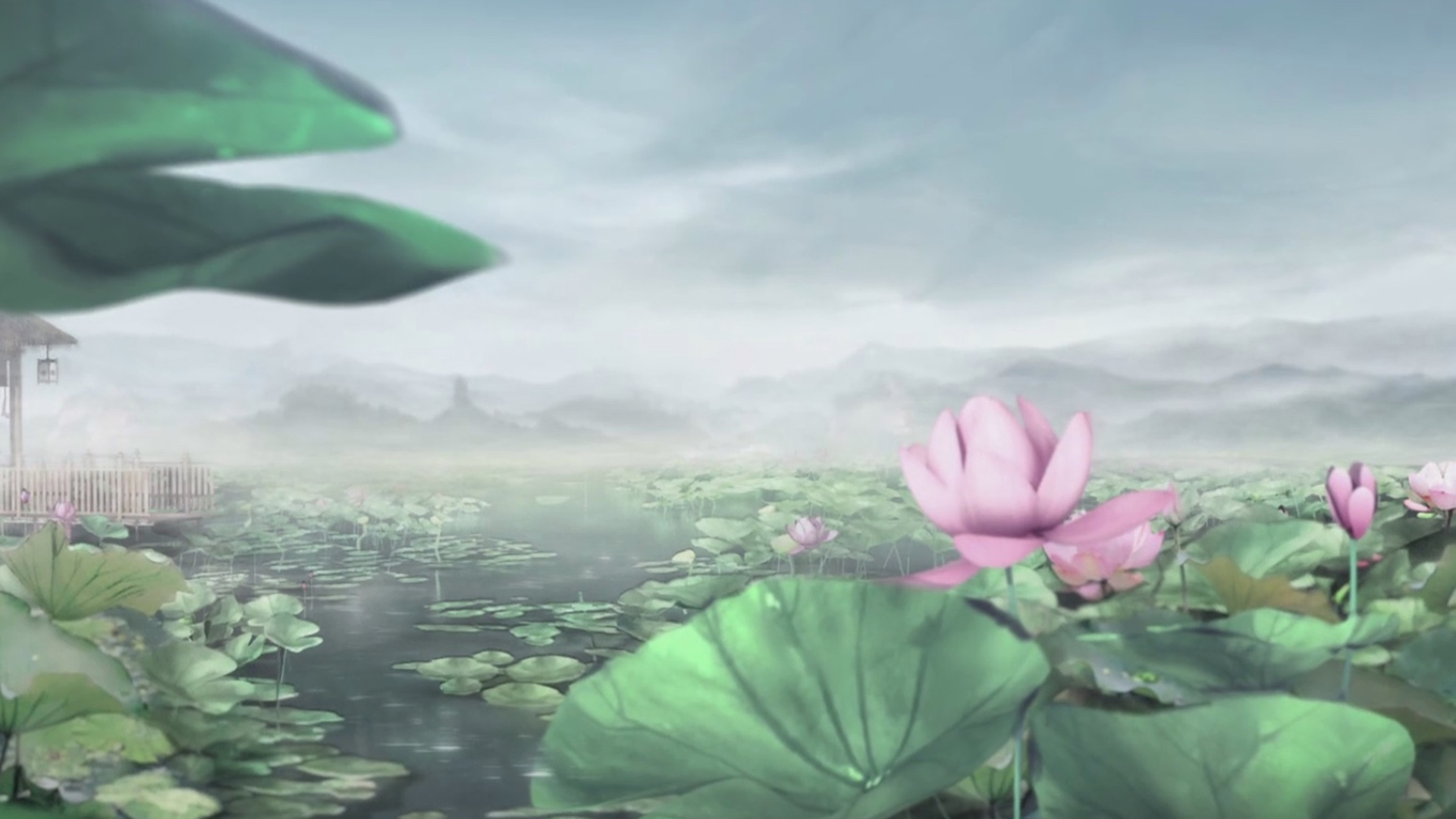 魔道祖师 荷花塘高清壁纸