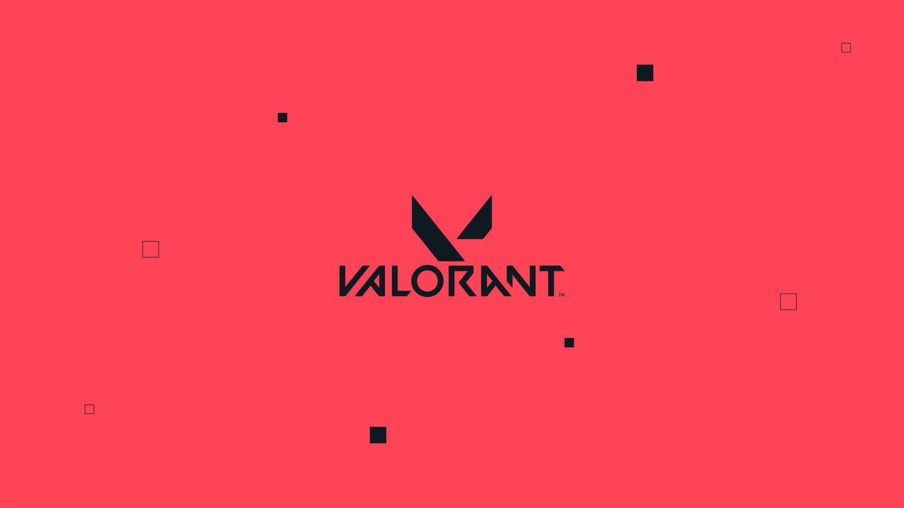 拳头FPS《Valorant》粉黑logo 4K游戏精选高清壁纸