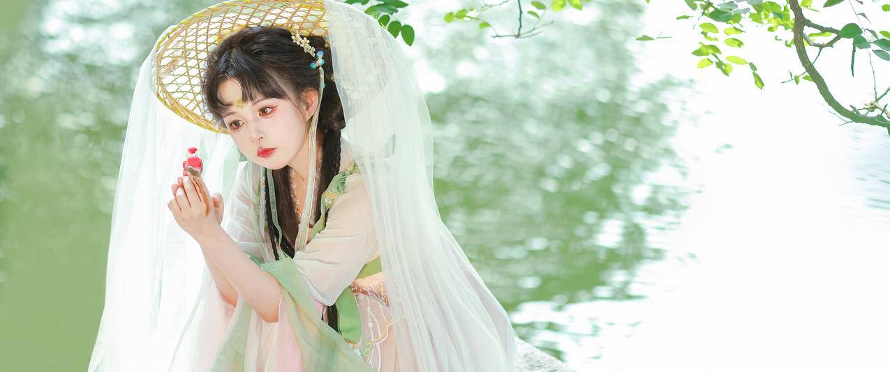 汉服 写真 可爱 清新 女孩 5k精选高清壁纸