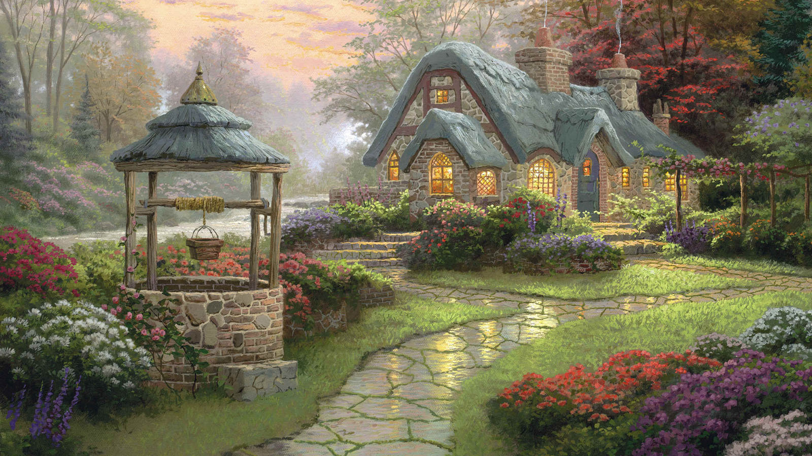 森林小屋桌面高清壁纸