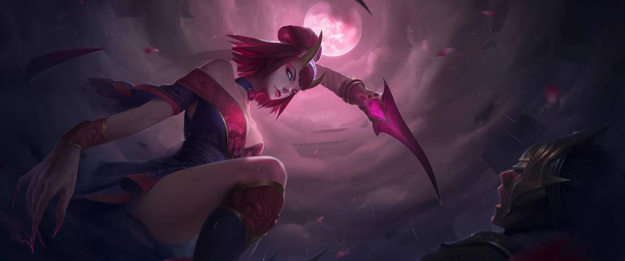 英雄联盟LOL伊芙琳Evelynn带鱼屏高清壁纸