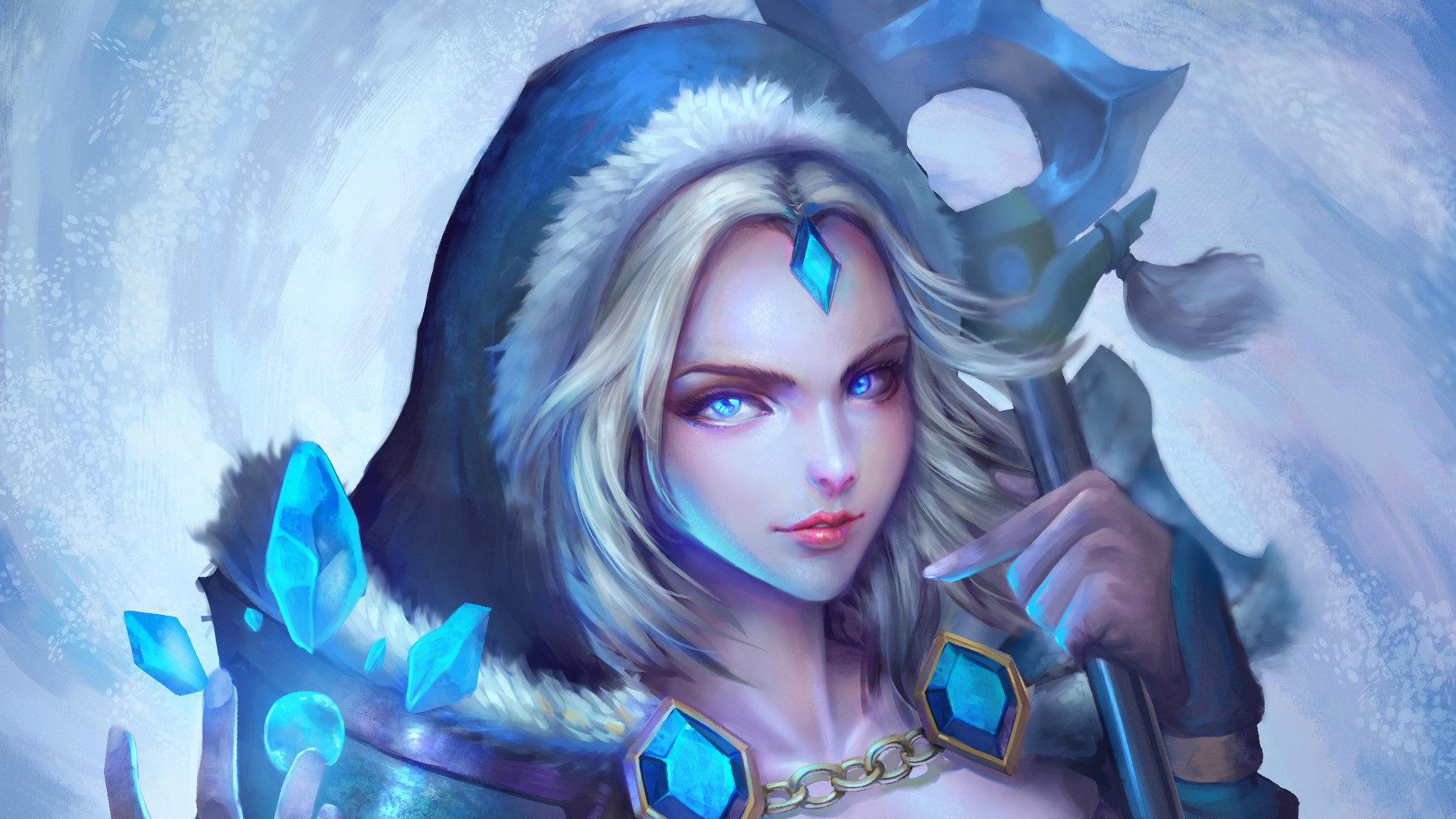 dota2水晶室女桌面高清壁纸