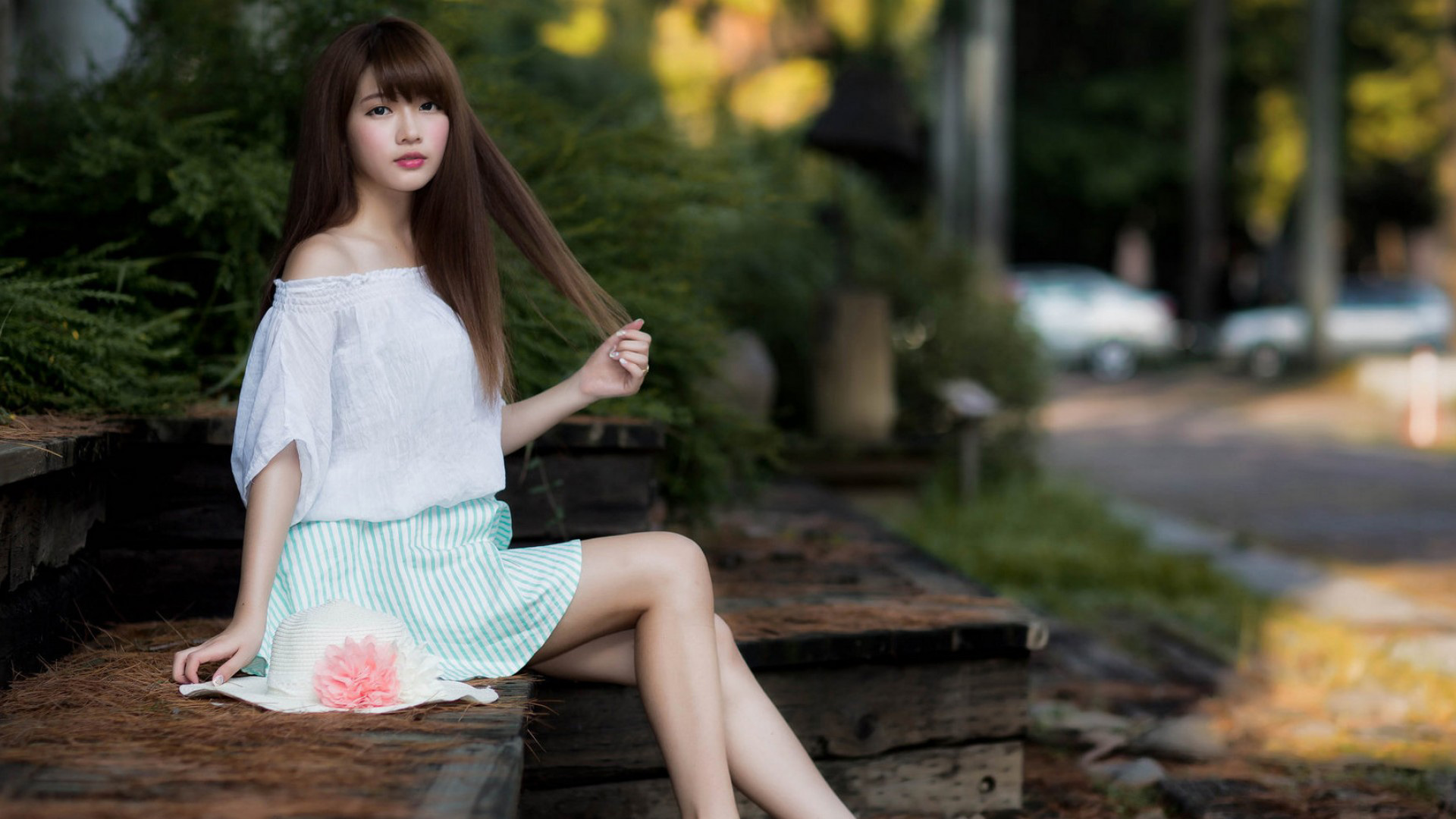小清新，清纯，美女，护眼，可爱，写真，美女桌面高清壁纸