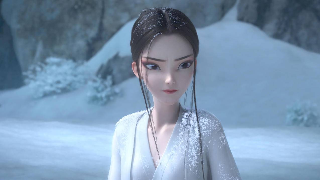 白蛇2青蛇劫起 小白在雪地里 白蛇4k高清壁纸