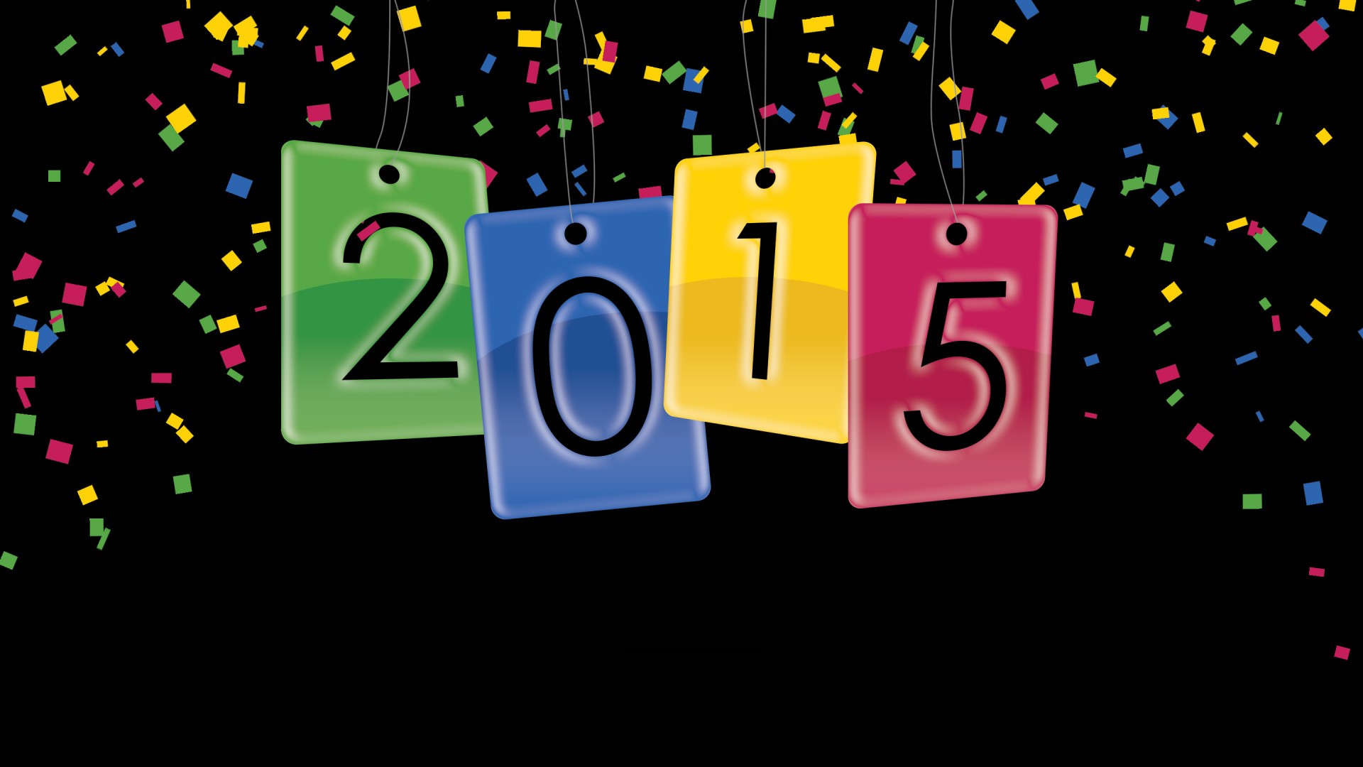 2015年,新年快乐图片,缤纷多彩,桌面高清壁纸