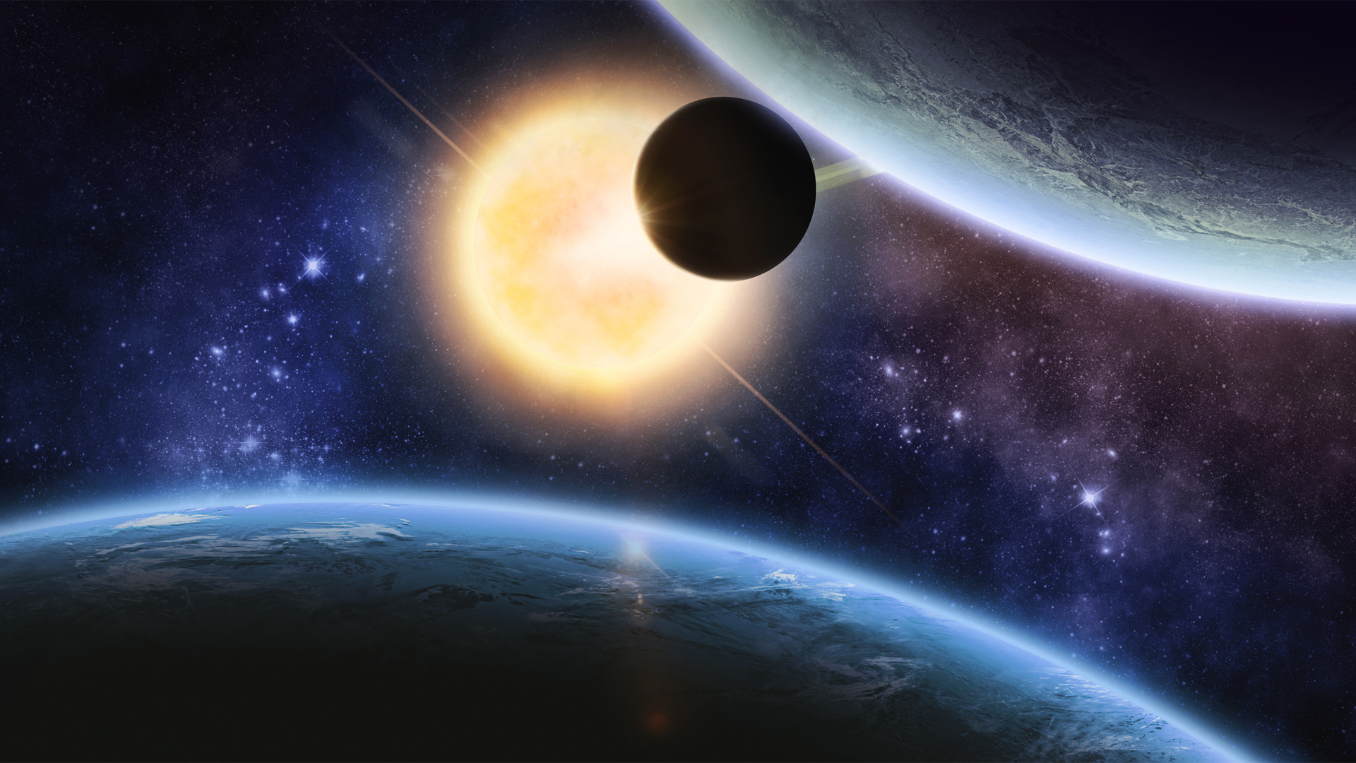 太空,星球,星空,空间,2K风景桌面高清壁纸