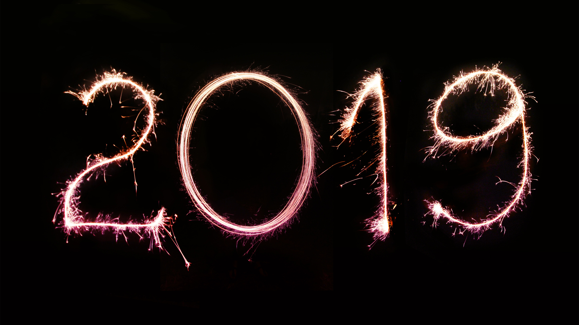 2019数字烟花高清壁纸