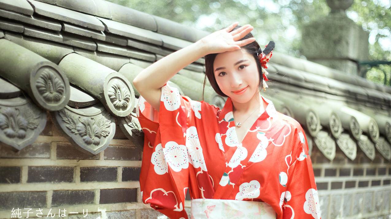 可爱日本和服美女4k高清壁纸
