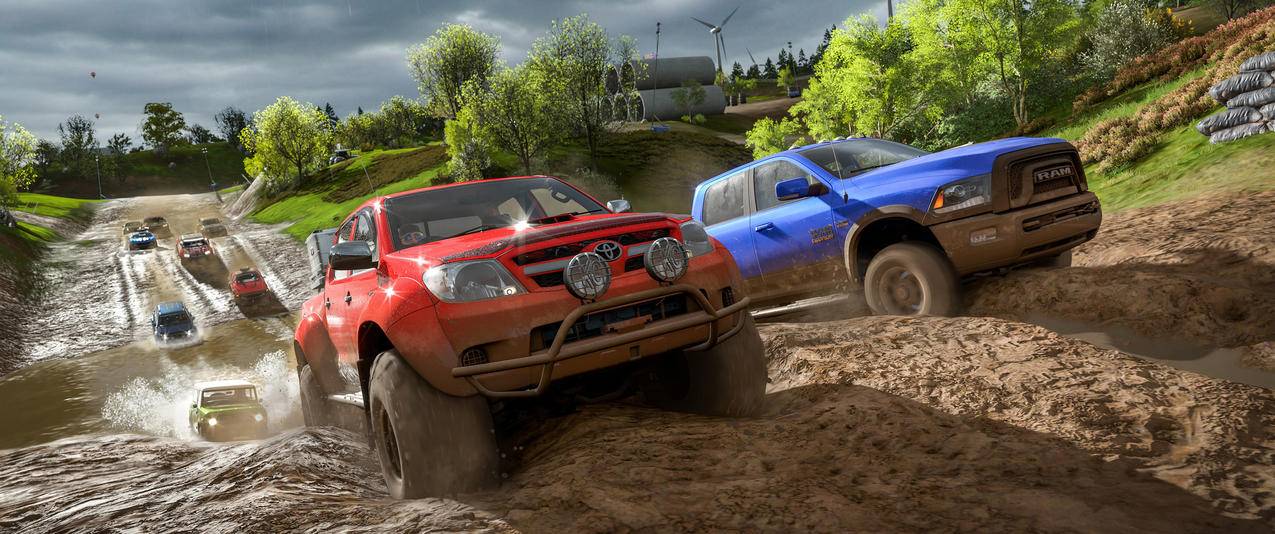 极限竞速地平线4ForzaHorizon4越野车游戏带鱼屏高清壁纸
