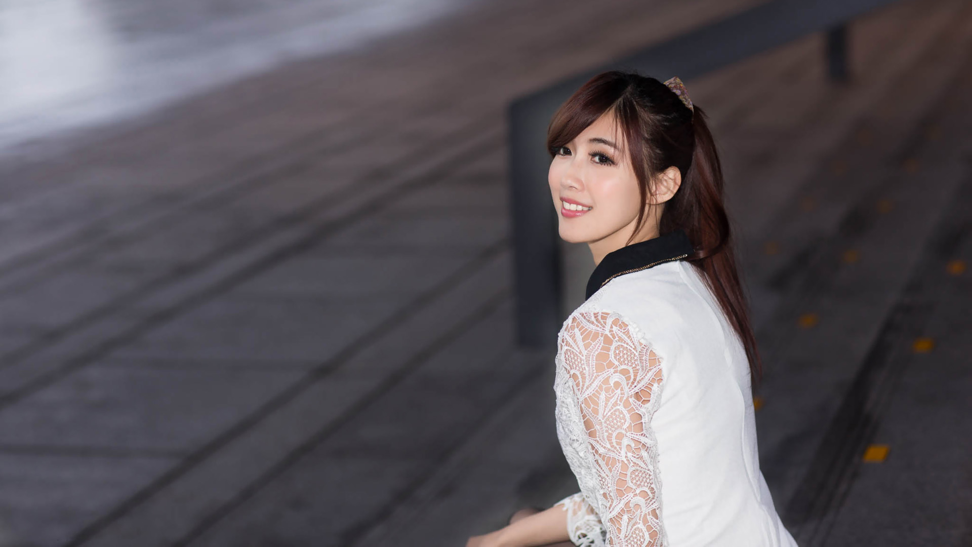 清新脱俗美女,廖挺伶,桌面高清壁纸