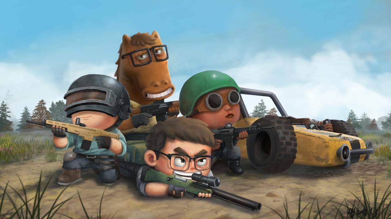 绝地求生pubg 可爱Q版4K游戏高清壁纸
