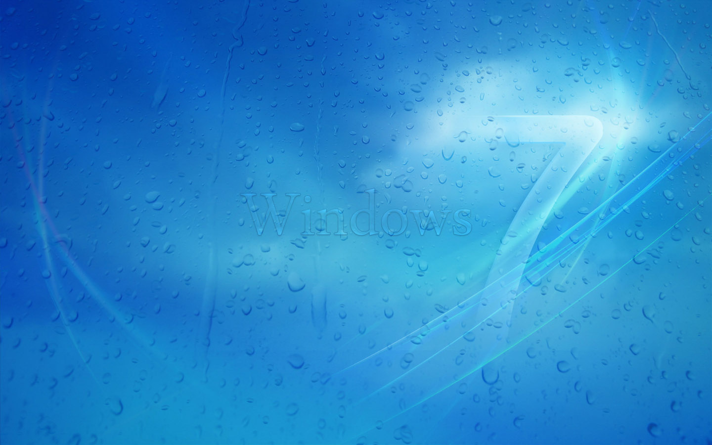 win7水滴高清壁纸