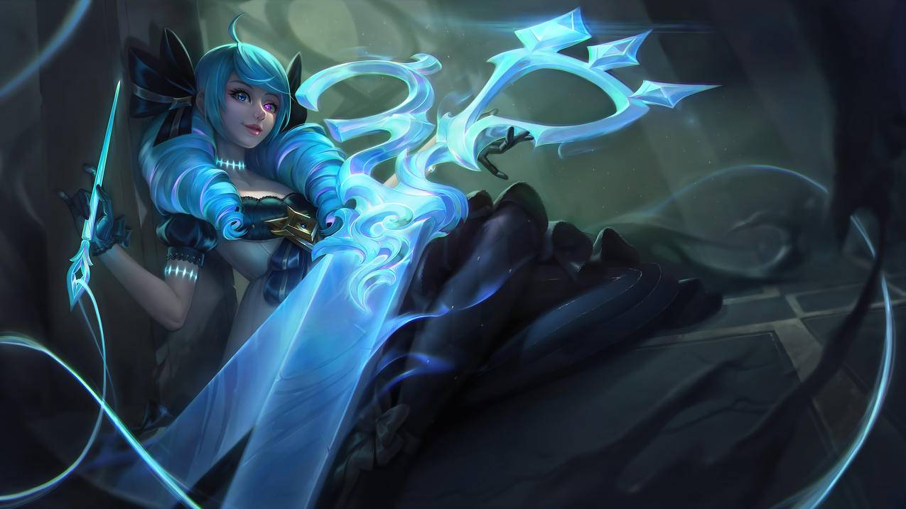 英雄联盟lol灵罗娃娃 原画 同人 格温4k高清壁纸