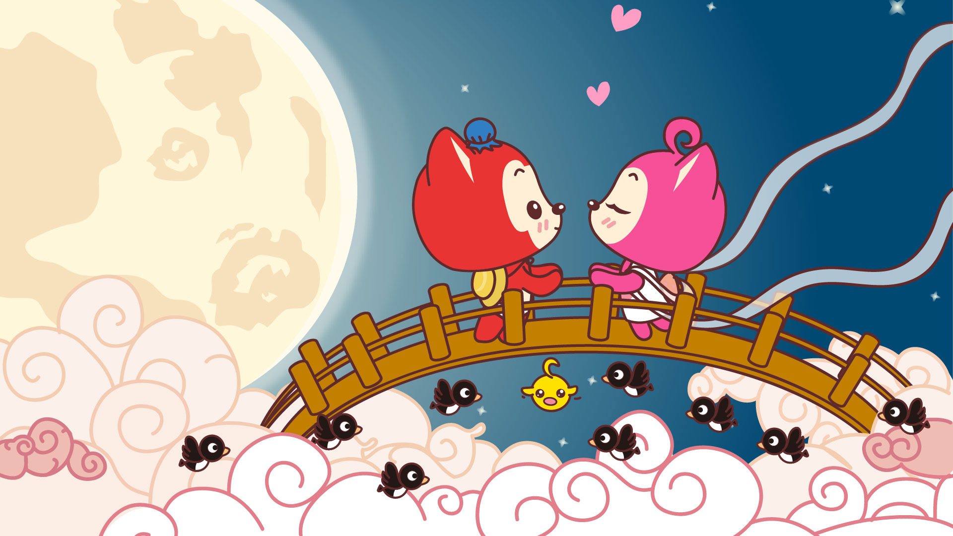 2014阿狸七夕节高清壁纸