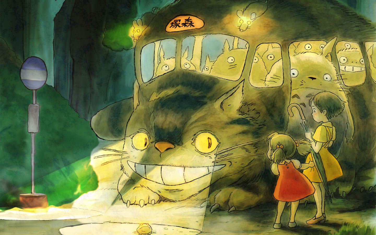 宫崎骏龙猫桌面背景
