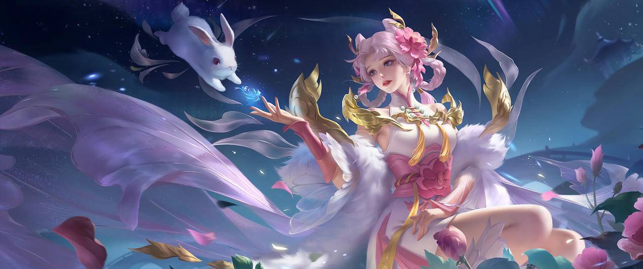 拒霜思嫦娥 王者荣耀3440x1440带鱼屏高清壁纸