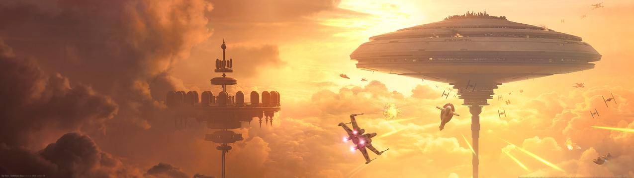 《星球大战 Star WarsBattlefront Bespin》5120x1440游戏高清壁纸