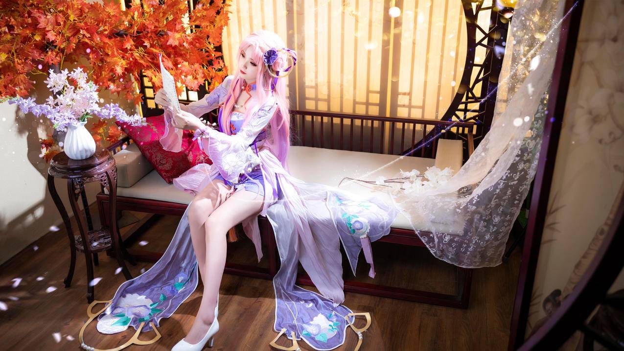 cosplay 王者荣耀 王昭君 美女 4k电脑高清壁纸