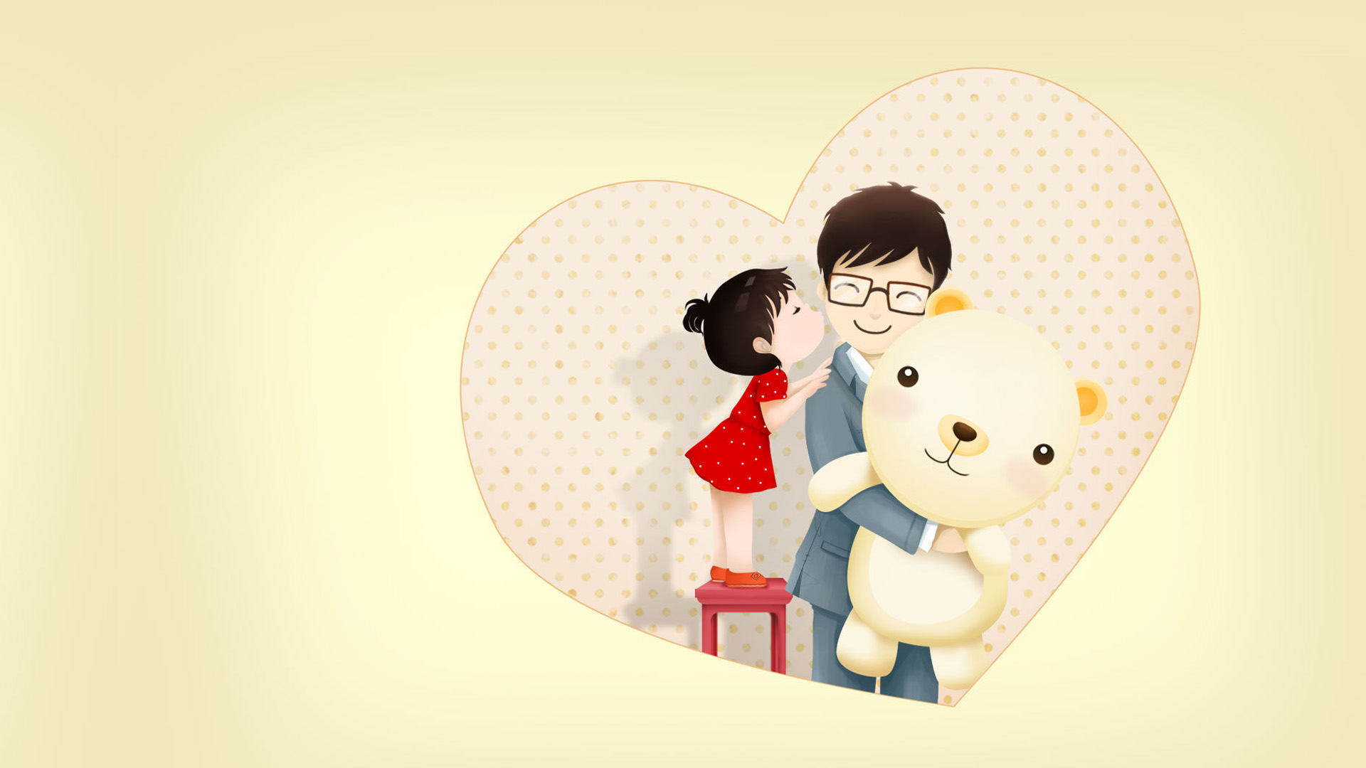 宠爱 2013父亲节可爱高清壁纸