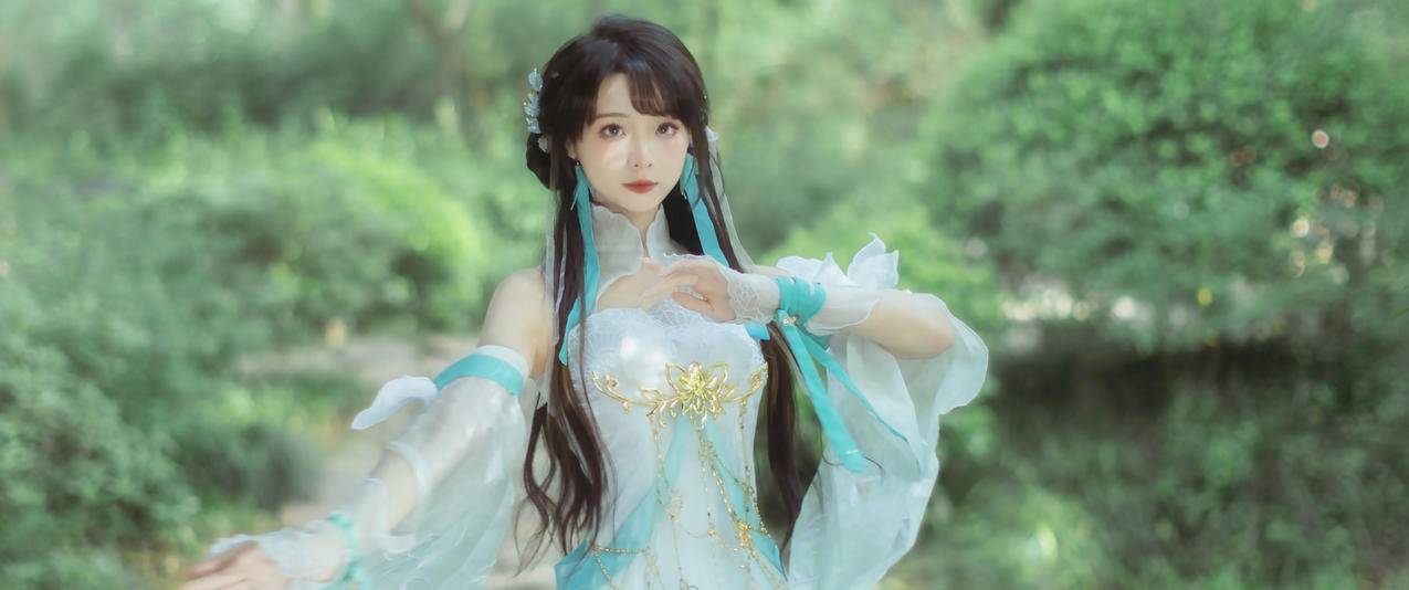 cosplay 逆水寒 古风美女3440x1440高清壁纸