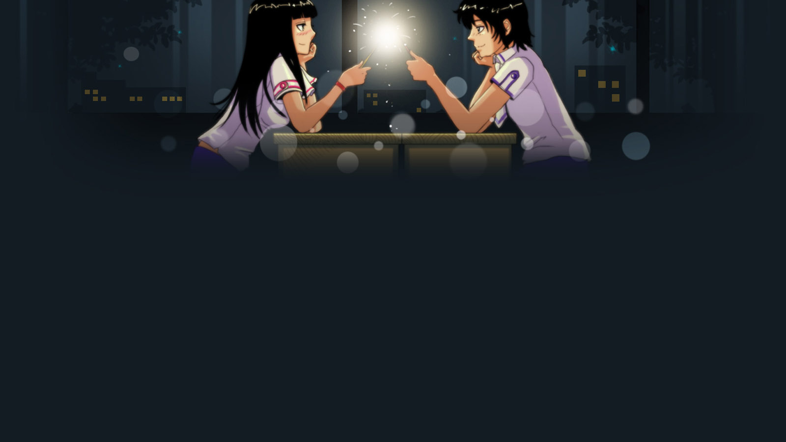 烟花情缘电脑桌面高清壁纸