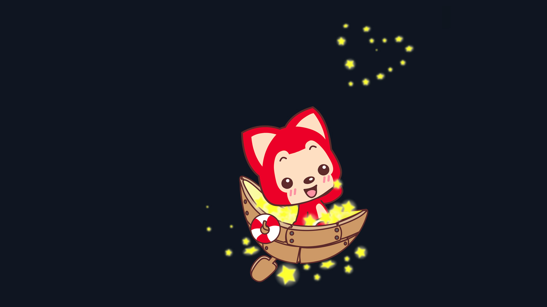 月亮船 阿狸高清壁纸