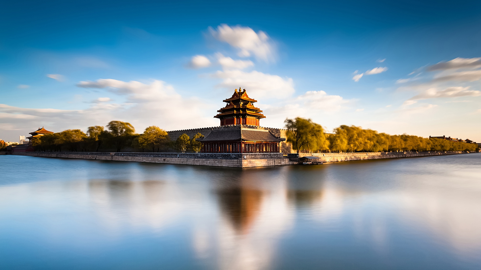 北京紫禁城护城河 风景桌面高清壁纸