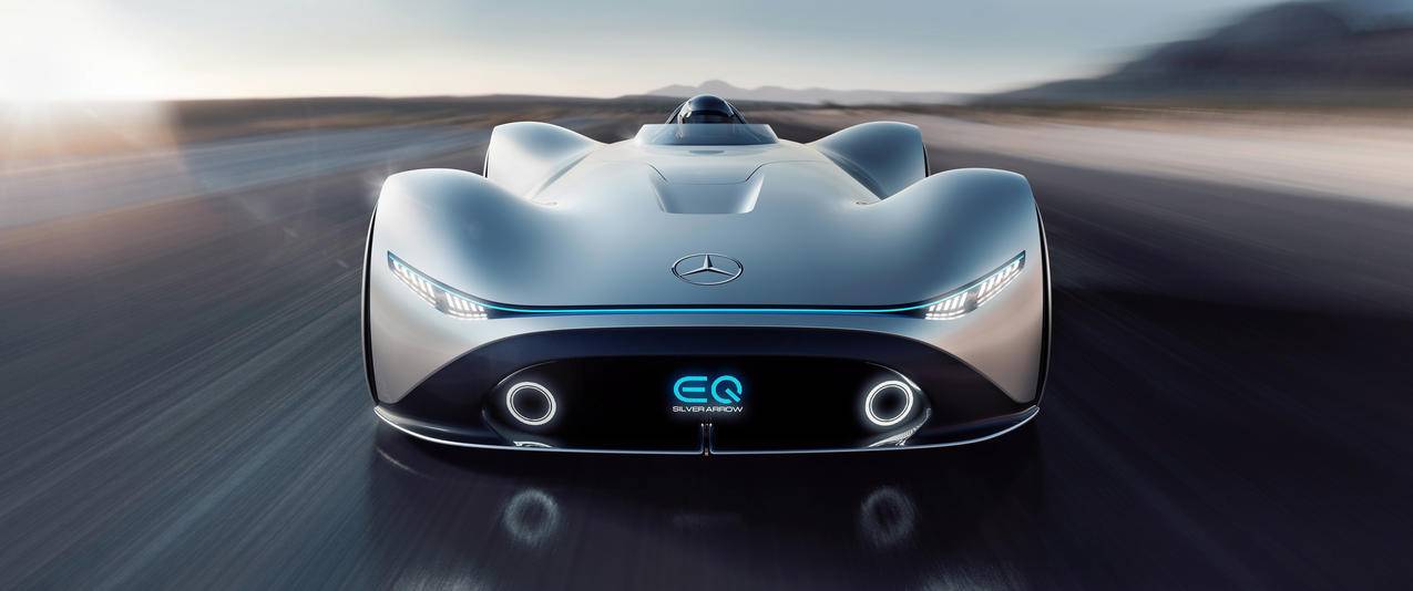 奔驰银箭MercedesBenzVisionEQSilverArrow3440x1440带鱼屏高清壁纸