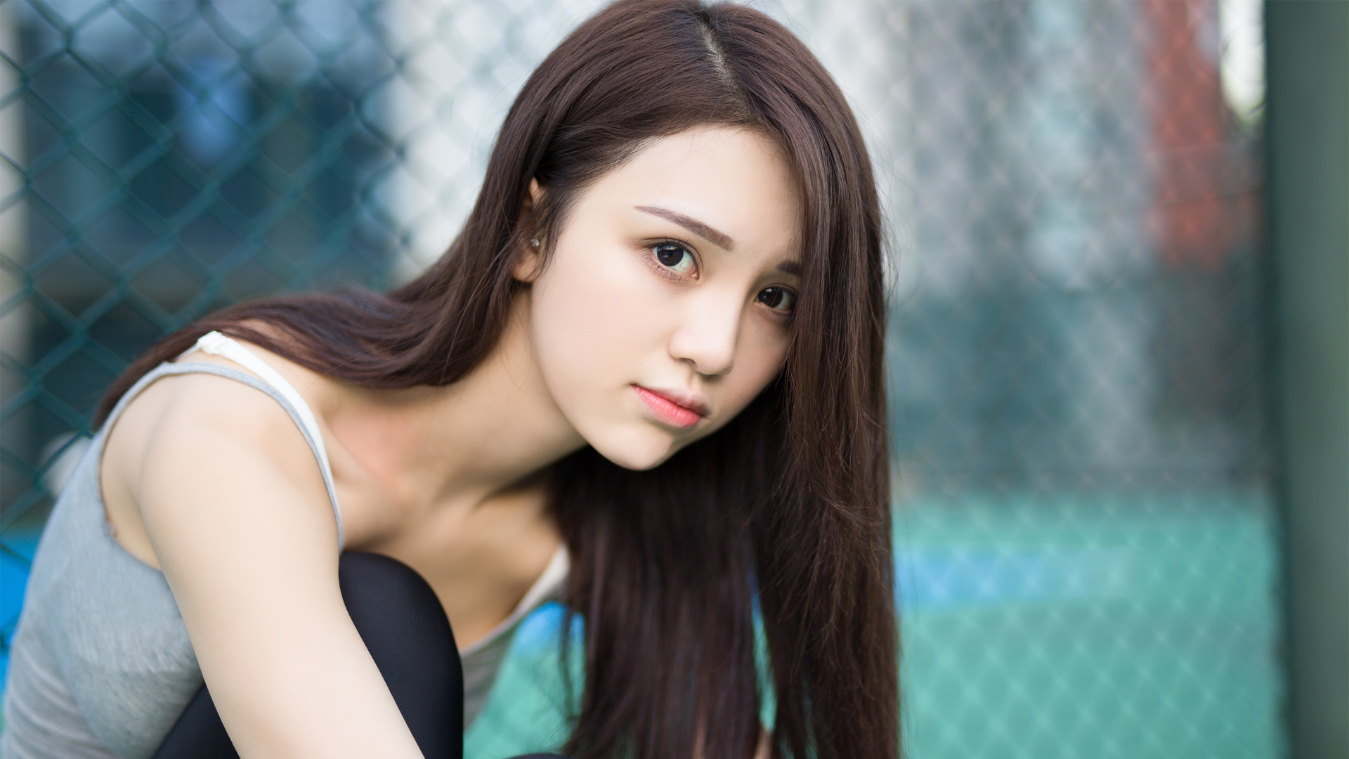 长发网球美女电脑高清壁纸
