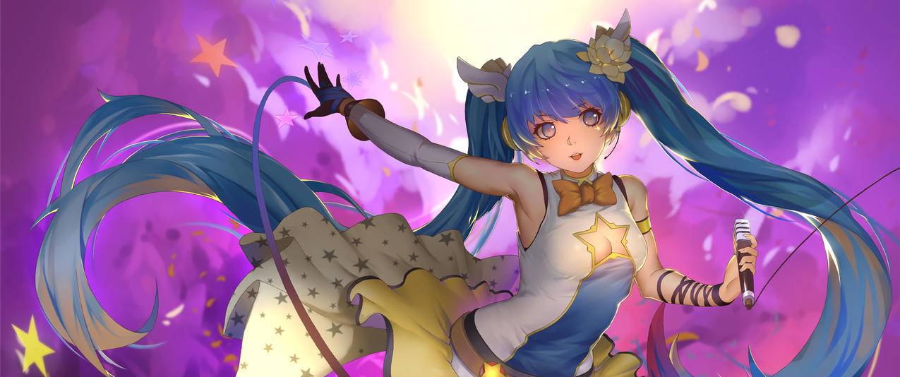 星之少女动漫带鱼屏高清壁纸
