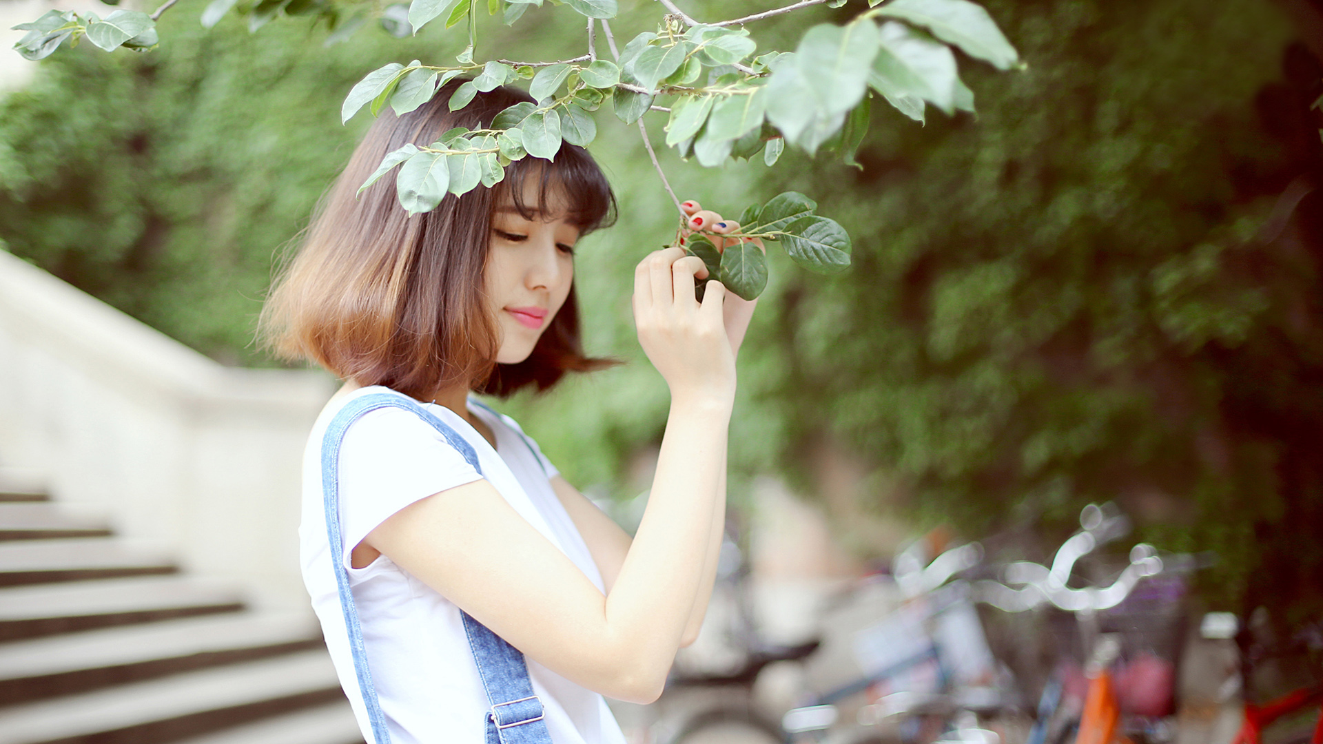 定格美好，清华の最美校花，摄影，美女，清纯，高清壁纸