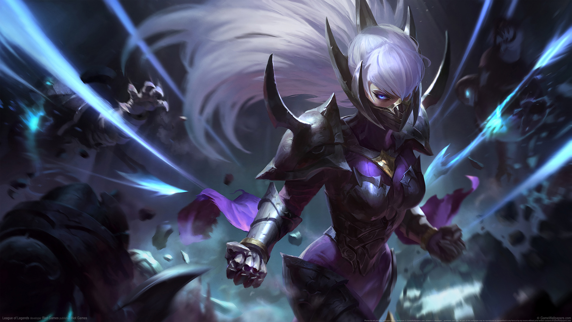 英雄联盟lol艾瑞莉娅 刀妹高清壁纸
