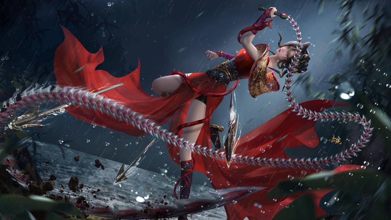 完美世界赤练女侠4k高清壁纸