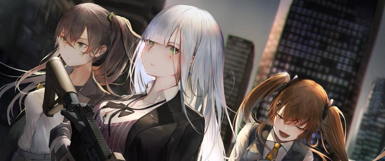 少女前线带鱼屏高清壁纸