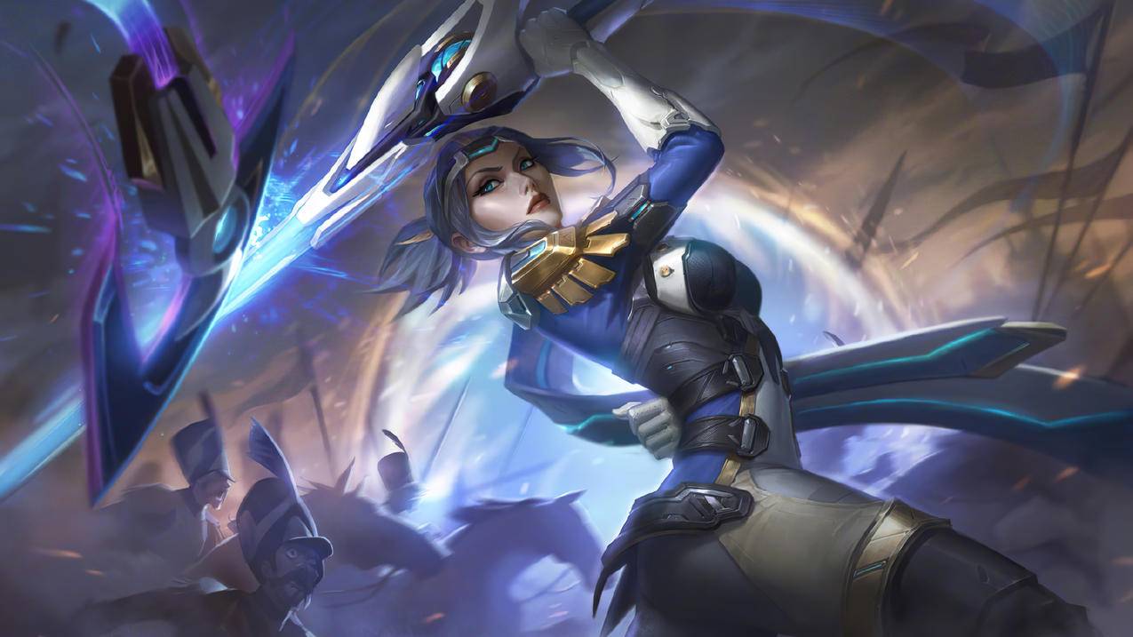 英雄联盟lol 无双剑姬 未来战士 菲奥娜4k游戏高清壁纸