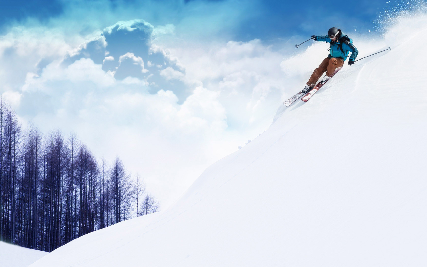 极限运动滑雪高清壁纸